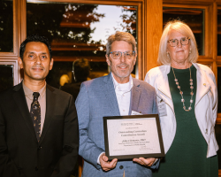 John Clements receives his Outstanding Curriculum Award